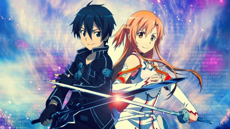 Kirito and Asuna from Sword Art Online